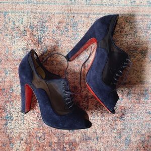 NIB Christian Louboutin Nikoletta Suede Booties 38